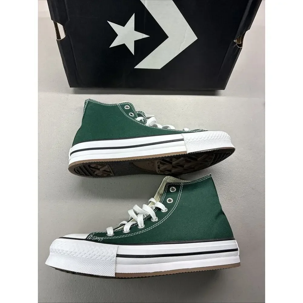 New Converse Kids Chuck Taylor All Star Size 4 Youth Forest Green |A09291F|